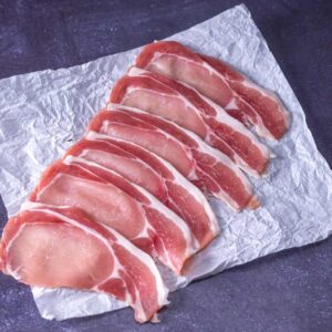 Dry Cured Back Bacon Unsmoked